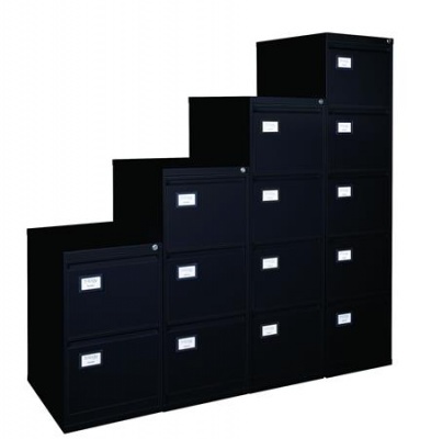 Kartotéka na závesné zakladacie dosky, 4 zásuvky, MAYAH, čierna