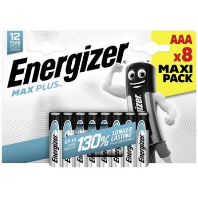 Batéria, AAA mikrotužková, 8 ks, ENERGIZER "Max Plus"