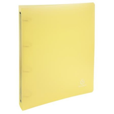 Krúžkový šanón, 4 krúžky, 40 mm, A4, EXACOMPTA, pastelovo žltý