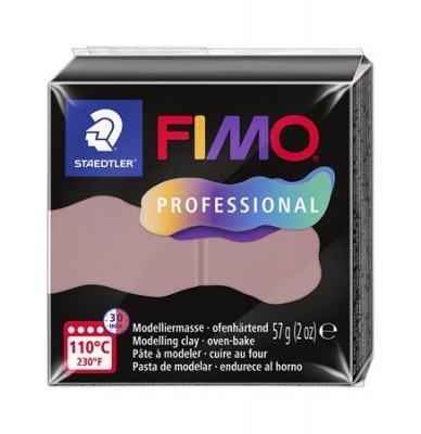 Modelovacia hmota, 57 g, vypaľovacia, FIMO "Professional", púdrovo ružová