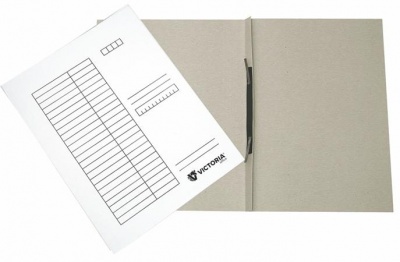 Rýchloviazač, kartón, A4, VICTORIA OFFICE, biely