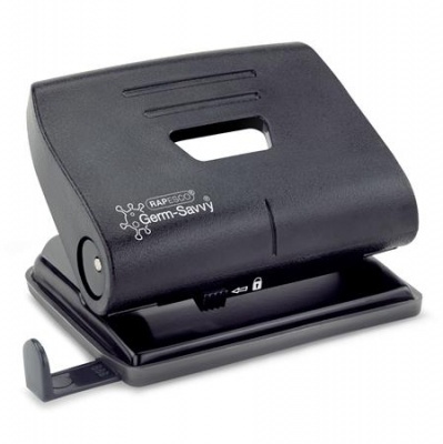 Dierovačka, 2-dierová, 22 listov, antibakteriálna, RAPESCO "820-P", čierna