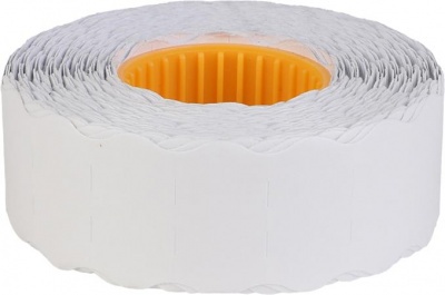 Cenové etikety, 16x19 mm, biela