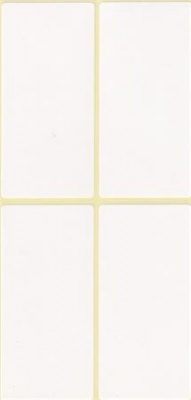 Etikety, 40x80 mm, 60 etikiet/bal