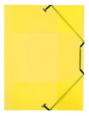 Doska s gumičkou, 15 mm, PP, A4, VIQUEL "Propyglass", žltá
