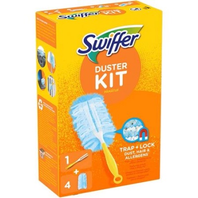 Súprava na čistenie prachu, 1 rukoväť + 4 hlavice,  SWIFFER "Duster"