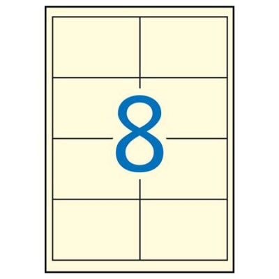 Etikety, 97x67,7 mm, farebné, APLI, krémové, 160 etikiet/bal
