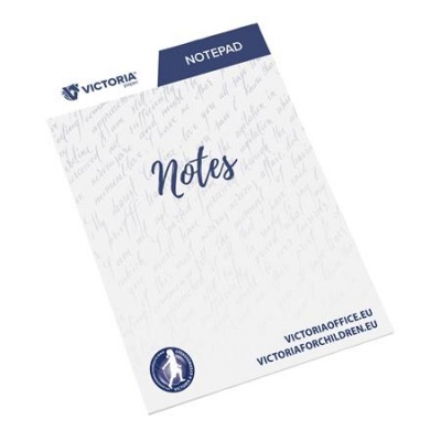 Poznámkový zošit, A4, 5x50 listov, linajkový, VICTORIA OFFICE, biely