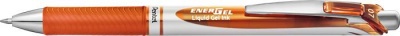 Gélové pero, 035 mm, stláčací mechanizmus, PENTEL "EnerGel BL77", oranžové