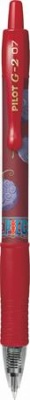 Gélové pero, 0,32 mm, stláčací mechanizmus, PILOT "G-2 One Piece", červená
