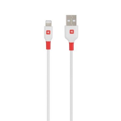 Nabíjací kábel USB-A/Lightning (Apple), 1,2 m, SKROSS, biely