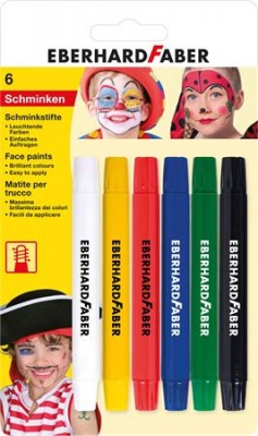 Farby na tvár, EBERHARD FABER, vysúvacie, 6 rôznych farieb