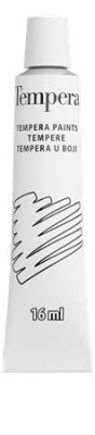 Tempera, ježko, biela, 16 ml