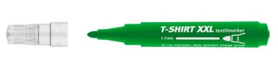 Popisovač na textil, 1-3 mm, kužeľový, ICO "XXL T-Shirt", zelený