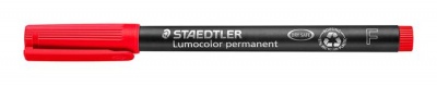 Permanentný popisovač, OHP, 0,6 mm, STAEDTLER "Lumocolor® 318 F", červená