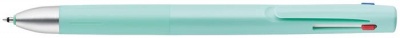 Guľôčkové pero, 0,24 mm, stláčací mechanizmus, trojfarebné, ZEBRA "Blen 3C", modrozelené telo