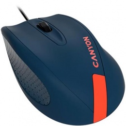 Myš, drôtová, optická, CANYON "CM-11", modrá - oranžová