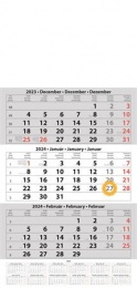 Kalendár, 3 mesiace, 1 blok, prázdna hlavička, DAYLINER, BEZ SK POPISOV!