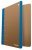 Krúžkový šanón, 2-D krúžky, 50 mm, A4, kartón, DONAU "Life", neónová modrá