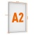 Informačný panel, hliníkový, do exteriéru, A2, DURABLE "Outdoor", strtieborný