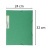 Doska s gumičkou, kartón, A4, EXACOMPTA "Forever®", zelená