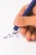 Gélové pero, displej, 0,5 mm, stláčací mechanizmus, gumovateľné, APLI "Erasable", mix farieb