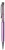 Guľôčkové pero, so svetlofialovými krištáľmi SWAROVSKI, 14 cm, ART CRYSTELLA, svetlofialová