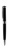 Guľôčkové pero, čierna, "Rimini", s bielym krištáľom SWAROVSKI®, 14 cm, ART CRYSTELLA®